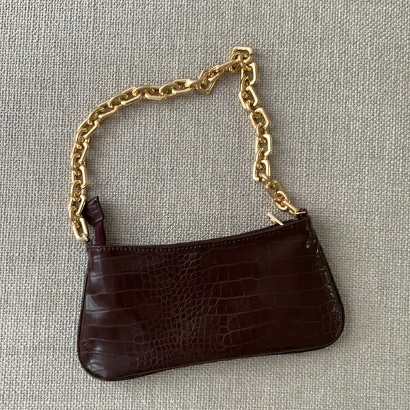 Zara Bags Brown Croc Bag Poshmark